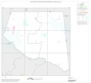 Primary view of object titled '1990 Census County Block Map (Recreated): Rains County, Index'.
