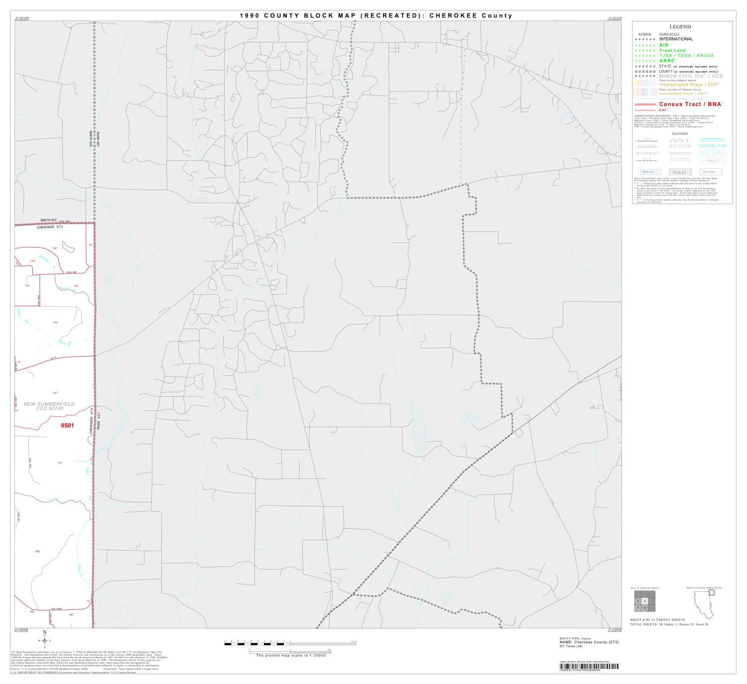 1990 Census County Block Map (Recreated): Cherokee County, Block 4
                                                
                                                    [Sequence #]: 1 of 1
                                                