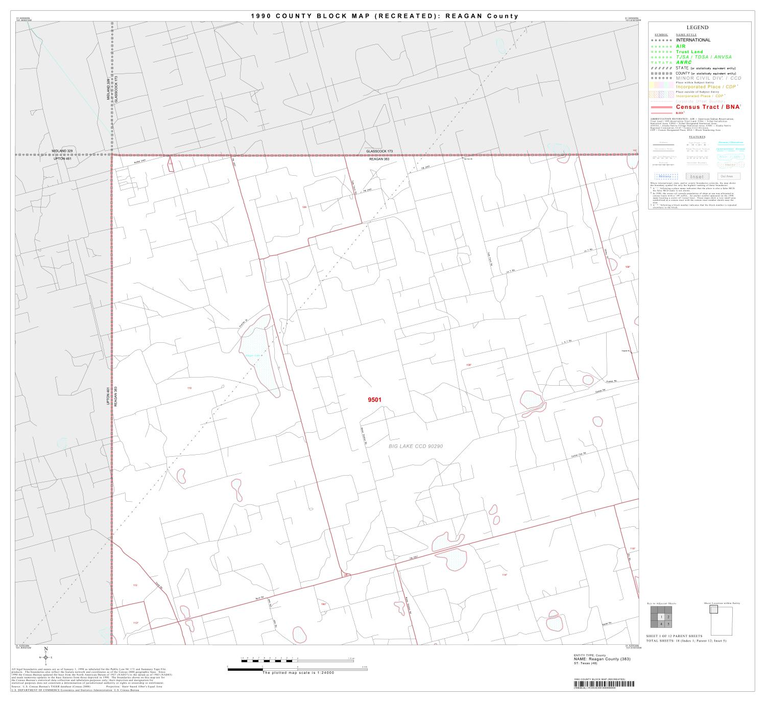 1990 Census County Block Map (Recreated): Reagan County, Block 1
                                                
                                                    [Sequence #]: 1 of 1
                                                