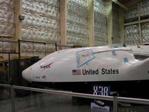 Primary view of object titled 'X-38 Crew Return Vehicle at Hanger X'.