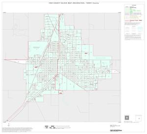 Primary view of object titled '1990 Census County Block Map (Recreated): Terry County, Inset B01'.