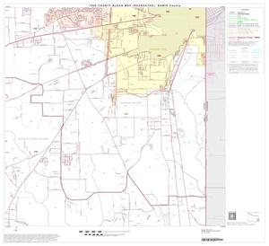 Primary view of object titled '1990 Census County Block Map (Recreated): Bowie County, Block 21'.
