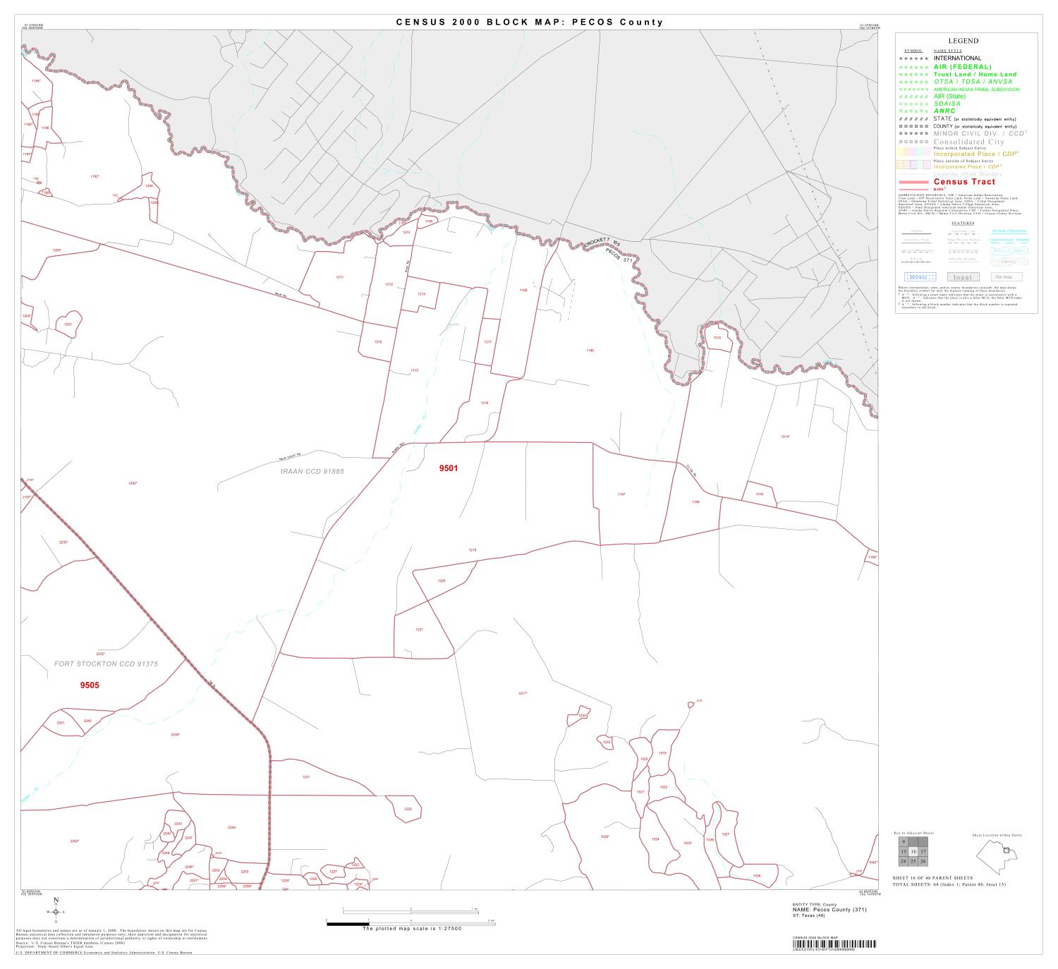 2000 Census County Block Map: Pecos County, Block 16
                                                
                                                    [Sequence #]: 1 of 1
                                                