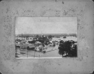 Primary view of object titled '[County jail, Richmond, taken during 1899 flood.]'.