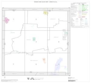 Primary view of object titled '2000 Census County Block Map: Jones County, Index'.