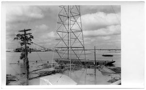 [Photograph of Metal Tower in Flood]