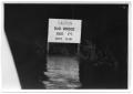 Thumbnail image of item number 1 in: '[Photograph of Bad Bridge Sign During Flood]'.