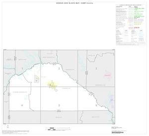 Primary view of object titled '2000 Census County Block Map: Camp County, Index'.