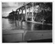 Thumbnail image of item number 1 in: '[Photograph of Railroad Bridge Crossing Flooded Sabine River]'.