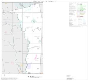Primary view of object titled '2000 Census County Block Map: Jasper County, Index'.