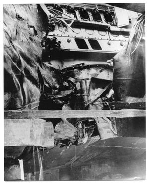 [U.S.S. Harvesson with Damage from a Battle]