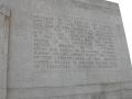 Photograph: Engraved frieze on the San Jacinto Monument, Measured by its Results