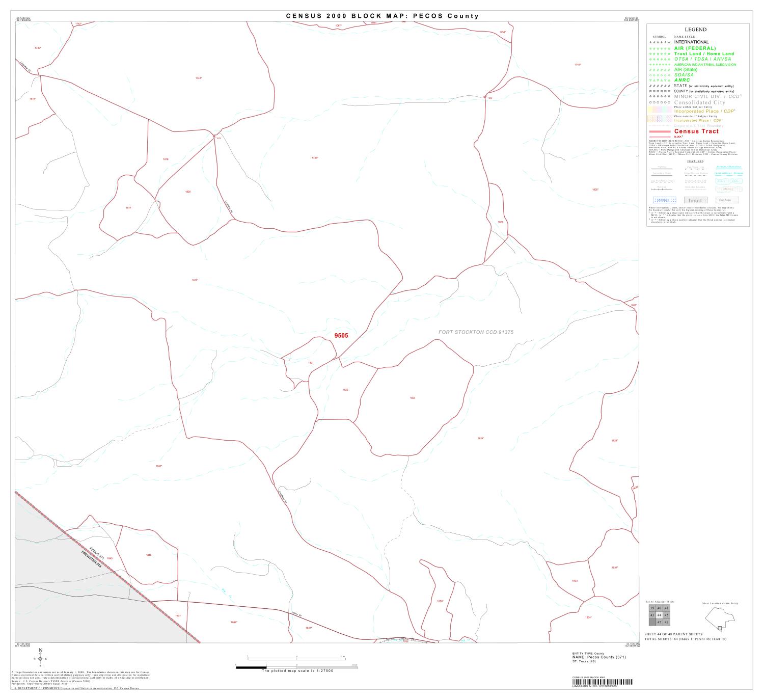 2000 Census County Block Map: Pecos County, Block 44
                                                
                                                    [Sequence #]: 1 of 1
                                                