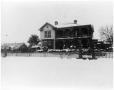Photograph: [Home Covered Snow in Orange, Texas]