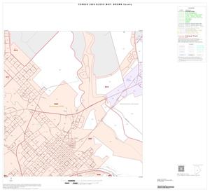 Primary view of object titled '2000 Census County Block Map: Brown County, Inset E07'.
