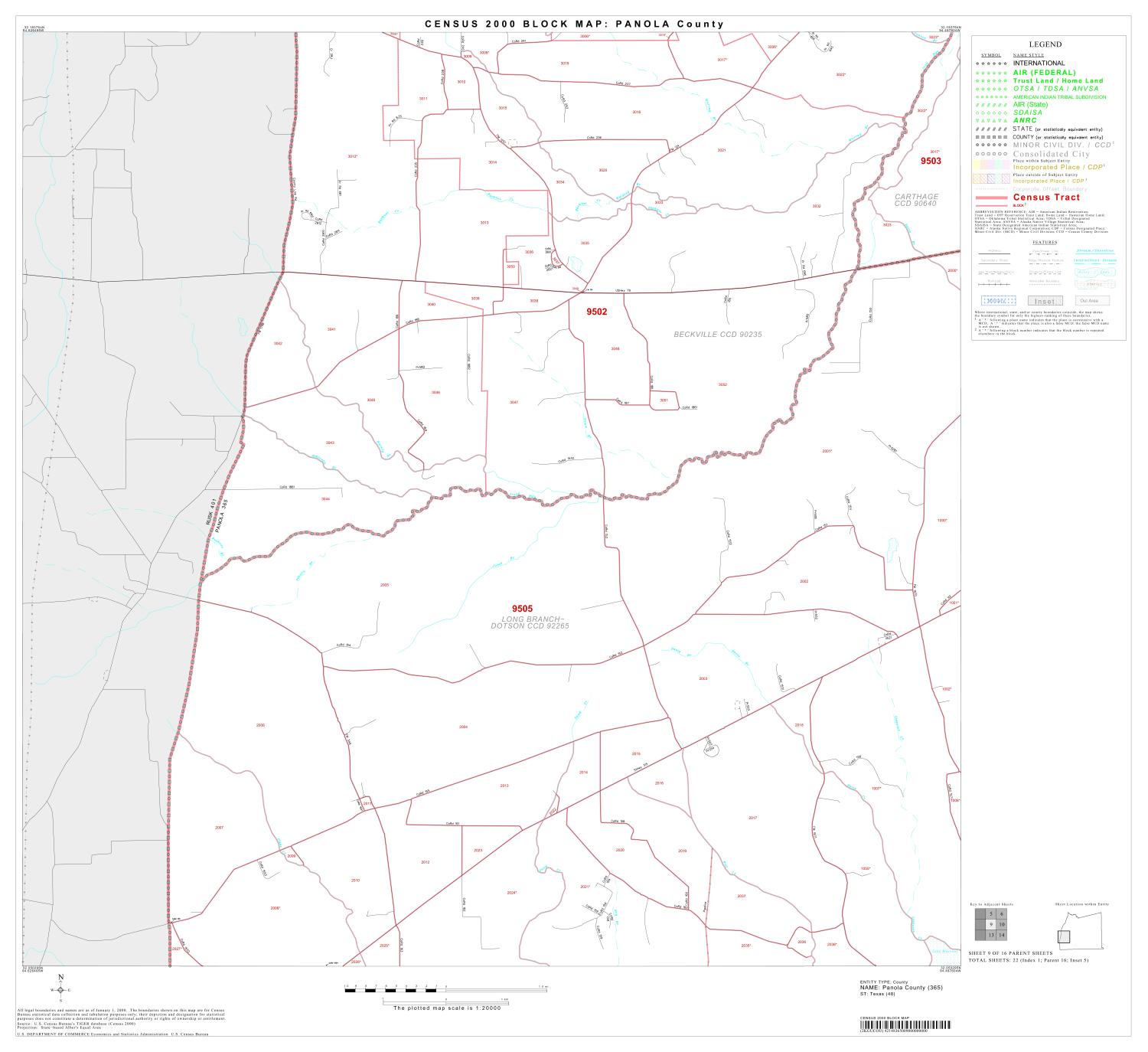 2000 Census County Block Map: Panola County, Block 9
                                                
                                                    [Sequence #]: 1 of 1
                                                
