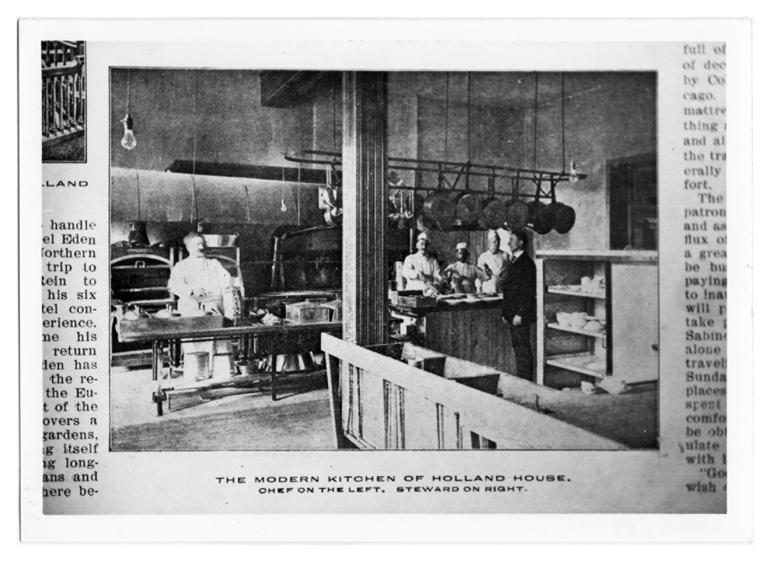 Holland Hotel Kitchen, 1902
                                                
                                                    [Sequence #]: 1 of 1
                                                