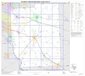 Primary view of object titled '2010 Census County Block Map: Kaufman County, Index'.