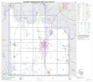 Primary view of object titled '2010 Census County Block Map: Grayson County, Index'.
