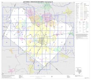 2010 Census County Block Map: Travis County, Index