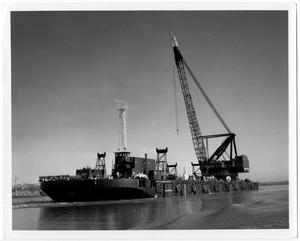 [Large Barge with Derrick]