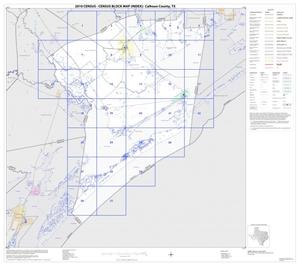 Primary view of object titled '2010 Census County Block Map: Calhoun County, Index'.