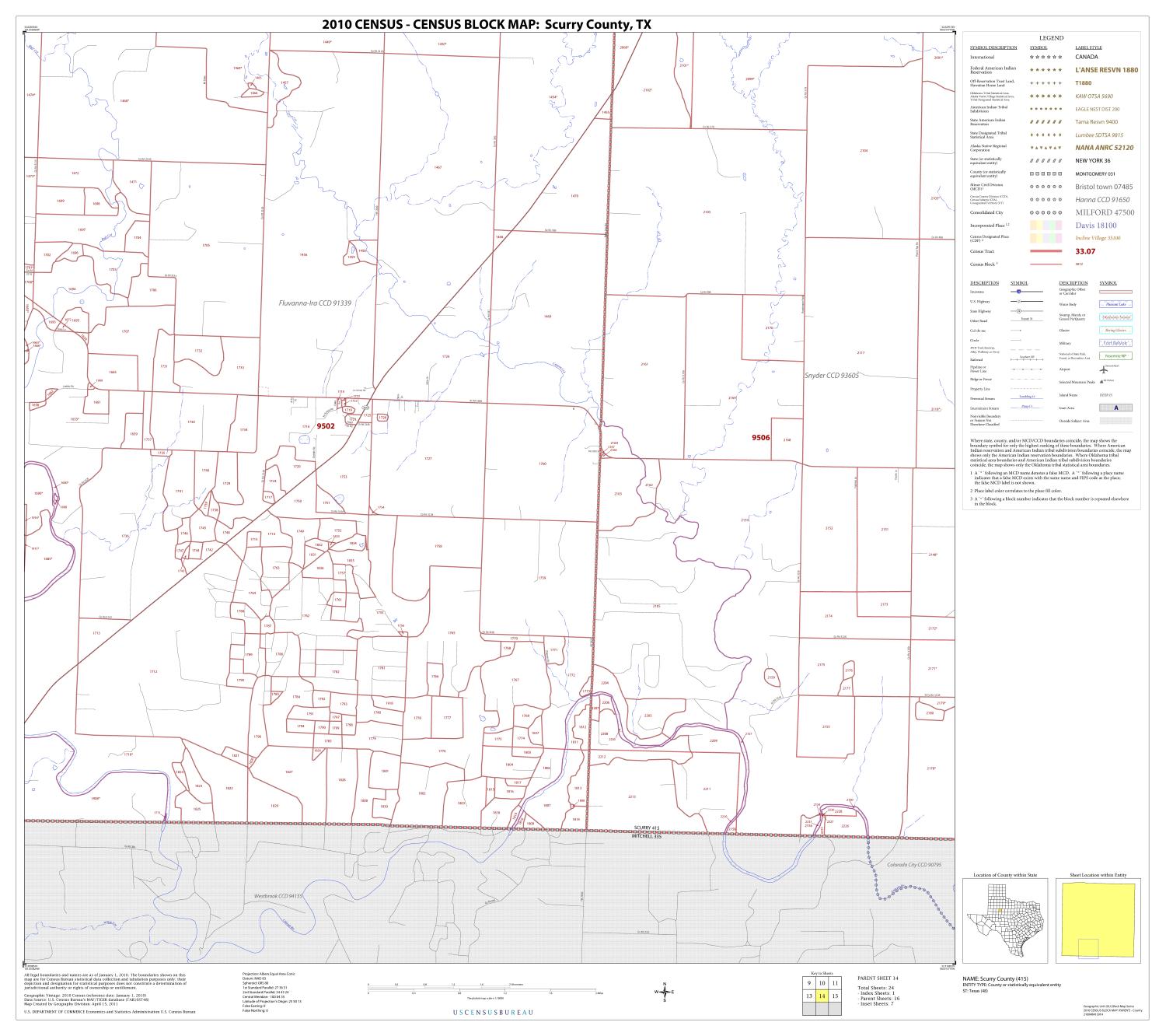 2010 Census County Block Map: Scurry County, Block 14
                                                
                                                    [Sequence #]: 1 of 1
                                                