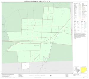 Primary view of object titled '2010 Census County Block Map: Upshur County, Inset E01'.