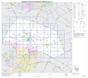 Primary view of object titled '2010 Census County Block Map: Williamson County, Index'.