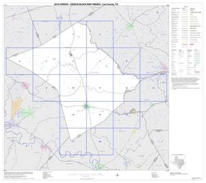 Primary view of object titled '2010 Census County Block Map: Lee County, Index'.