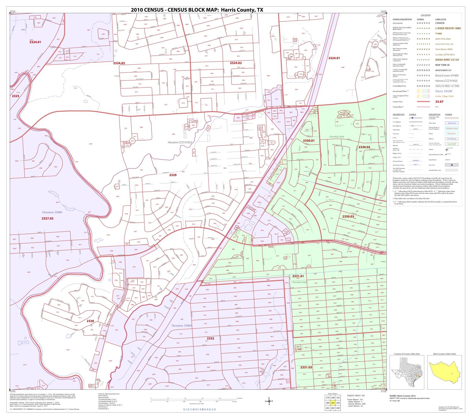 2010 Census County Block Map: Harris County, Block 181
                                                
                                                    [Sequence #]: 1 of 1
                                                