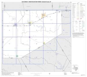 Primary view of object titled '2010 Census County Block Map: Eastland County, Index'.