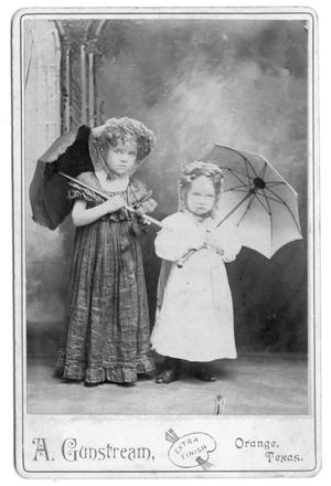 [Two girls with parasols]