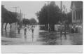 Thumbnail image of item number 1 in: '[Postcard of Flooded Street]'.