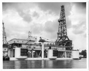 Primary view of object titled '[Drilling Rig "Santa Fe Mariner 1"]'.