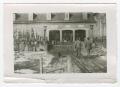 Primary view of [Soldiers and a Dog Before a Building]