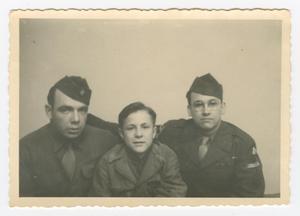 [Photograph of Three Soldiers from the Waist Up]