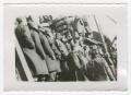 Photograph: [Soldiers Standing in Rows on a Ship]