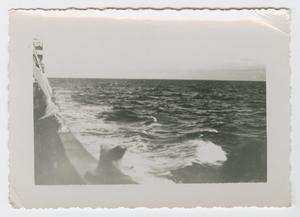 [View Over the Side of a Boat at Sea]