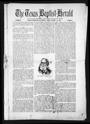Primary view of object titled 'The Texas Baptist-Herald (Dallas, Austin and San Antonio, Tex.), Vol. 51, No. 5, Ed. 1 Thursday, October 25, 1900'.