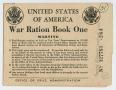 Thumbnail image of item number 1 in: '[War Ration Book One: James Steeley]'.