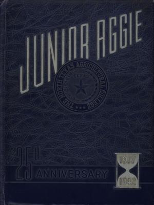 Primary view of object titled 'The Junior Aggie, Yearbook of North Texas Agricultural College, 1942'.