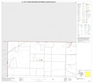 P.L. 94-171 County Block Map (2010 Census): Hansford County, Block 1