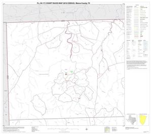 P.L. 94-171 County Block Map (2010 Census): Blanco County, Block 1