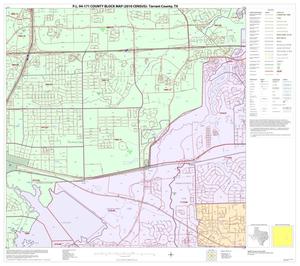 P.L. 94-171 County Block Map (2010 Census): Tarrant County, Block 38