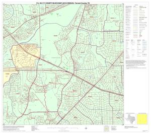 P.L. 94-171 County Block Map (2010 Census): Tarrant County, Block 43