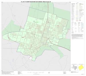 P.L. 94-171 County Block Map (2010 Census): Milam County, Inset B01