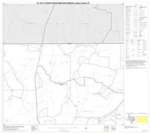 P.L. 94-171 County Block Map (2010 Census): Sutton County, Block 3