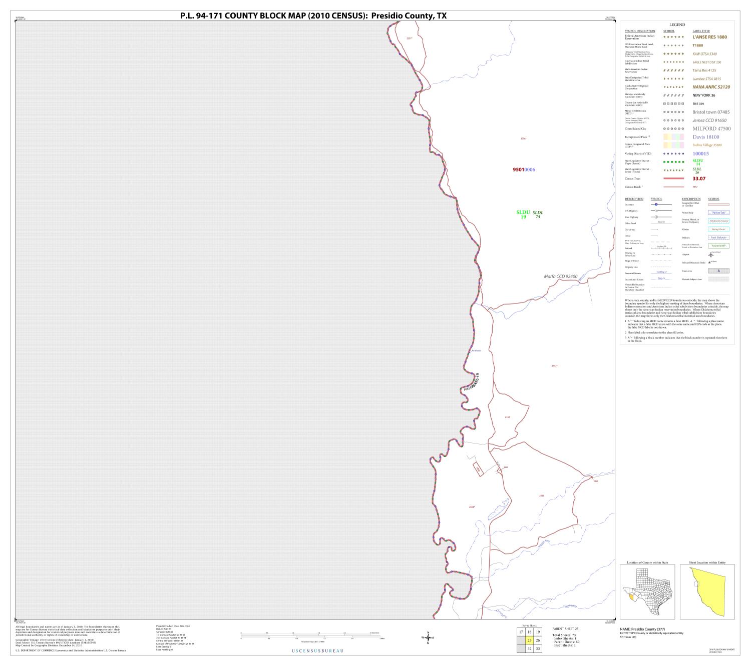 P.L. 94-171 County Block Map (2010 Census): Presidio County, Block 25
                                                
                                                    [Sequence #]: 1 of 1
                                                