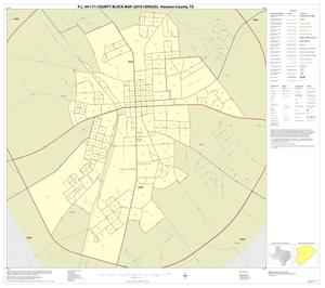 Primary view of object titled 'P.L. 94-171 County Block Map (2010 Census): Houston County, Inset C01'.